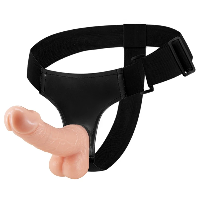 Ultra Cyberskin Strap-on Penis Fleshko 18,5cm sa testisima - Boja Kože