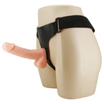 Ultra Cyberskin Strap-on Penis Fleshko 18,5cm sa testisima - Boja Kože
