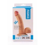 Ultra Soft Dude 22,3 cm - Dildo sa testisima i vakuumskim postoljem