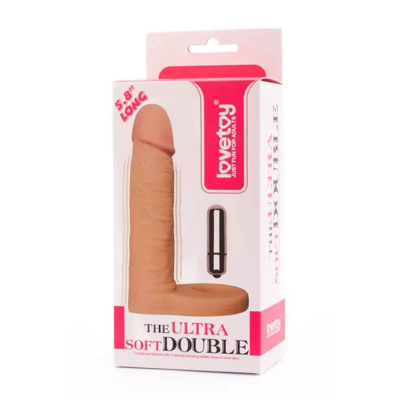 Ultra Soft Dupla Vibrirajuća Analna Dildo 14,7 cm