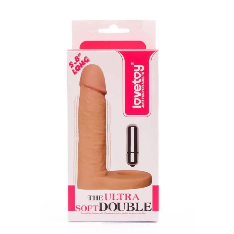 Ultra Soft Dupla Vibrirajuća Analna Dildo 14,7 cm