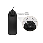 Ultra strastveni vibrator sa harnessom, 20,6 cm, crni