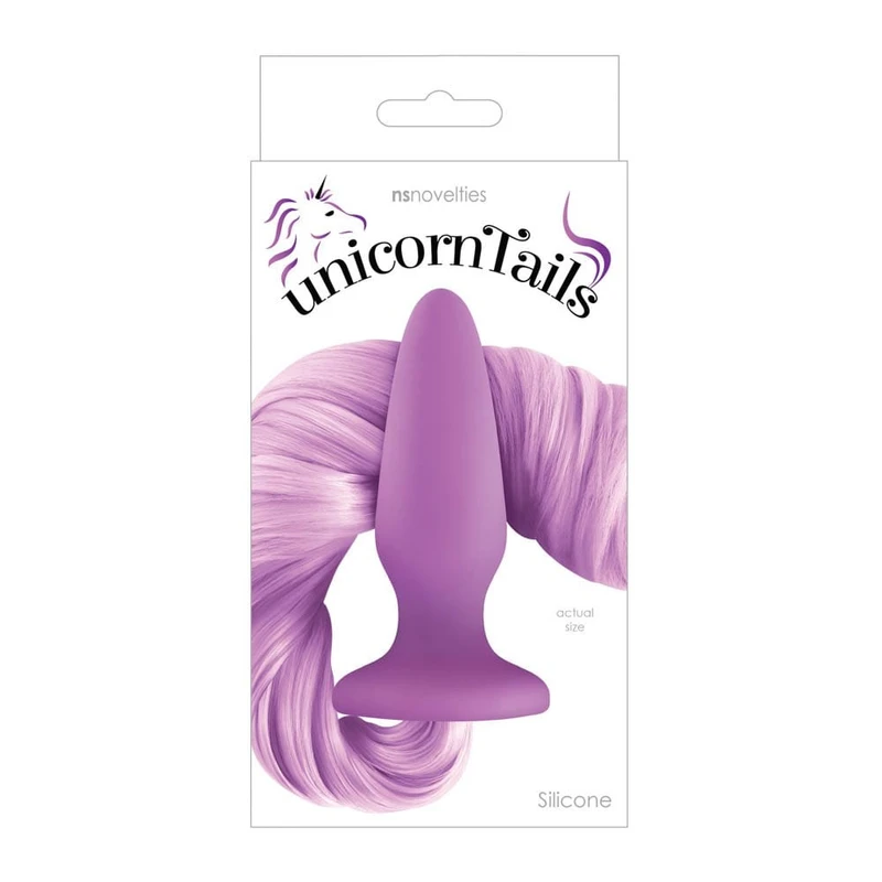 Unicorn Tails Pastel Purple - Ljubičasti tapered butt plug sa pony repom