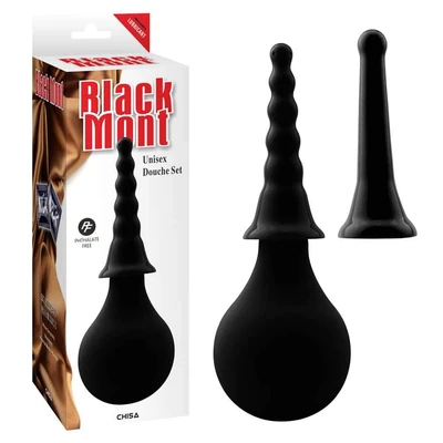 Uniseks analni tuš sa dugim vratom 27cm - Crni - Sexy Shop