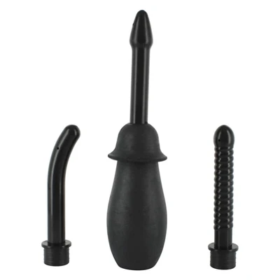 Unisex Douche Sistem sa 3 Priključka - Crni - Sexy Shop