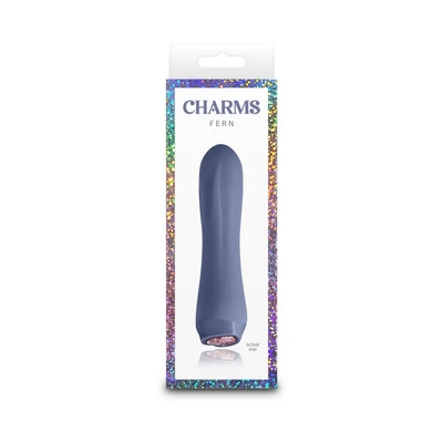 Vibrator Charms - Fern - Sivi 13,4cm - Vodootporni - Sexy Shop