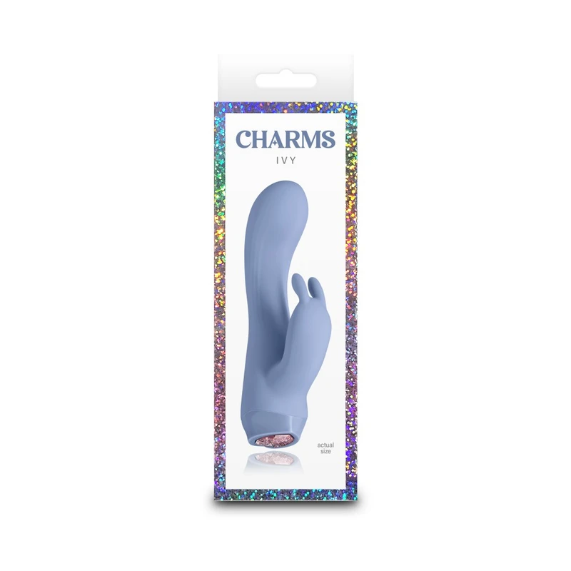 Vibrator Charms - Ivy - Plava - Vodootporni klitoridalni stimulator