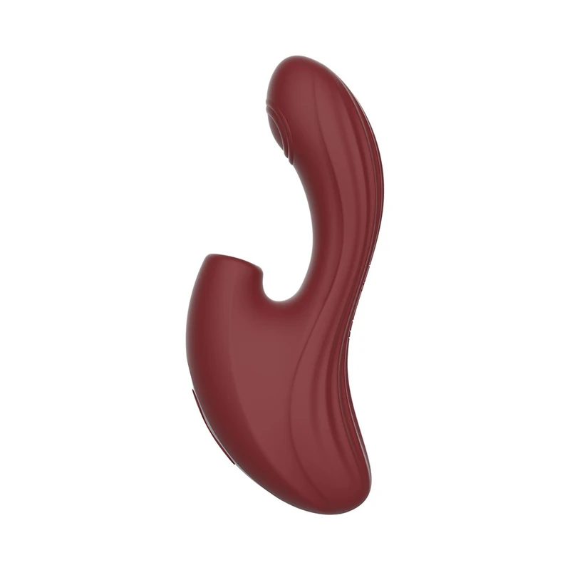 Vibrator Kissen Nymph sa stimulansom klitorisa i G tačke, vodootporni, bordo 18,1 cm