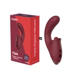 Vibrator Kissen Tide sa klitoralisnim i G tačkom stimulansom, vodootporan, bordošifrant