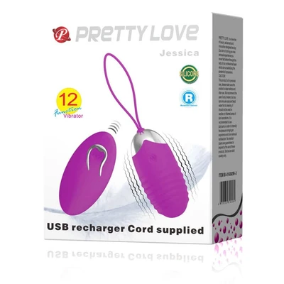 Vibrator sa daljinskim upravljačem Pretty Love Jessica, ljubičasti, 12 vibracionih postavki - Sexy Shop