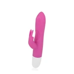 Vibrator sa lopticama i stimulansom klitorisa - vodootporni roze 14cm