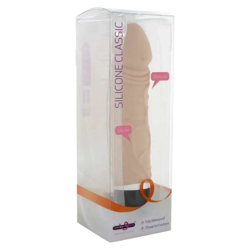 Vibrator u boji kože sa 7 funkcija - Seven Creations