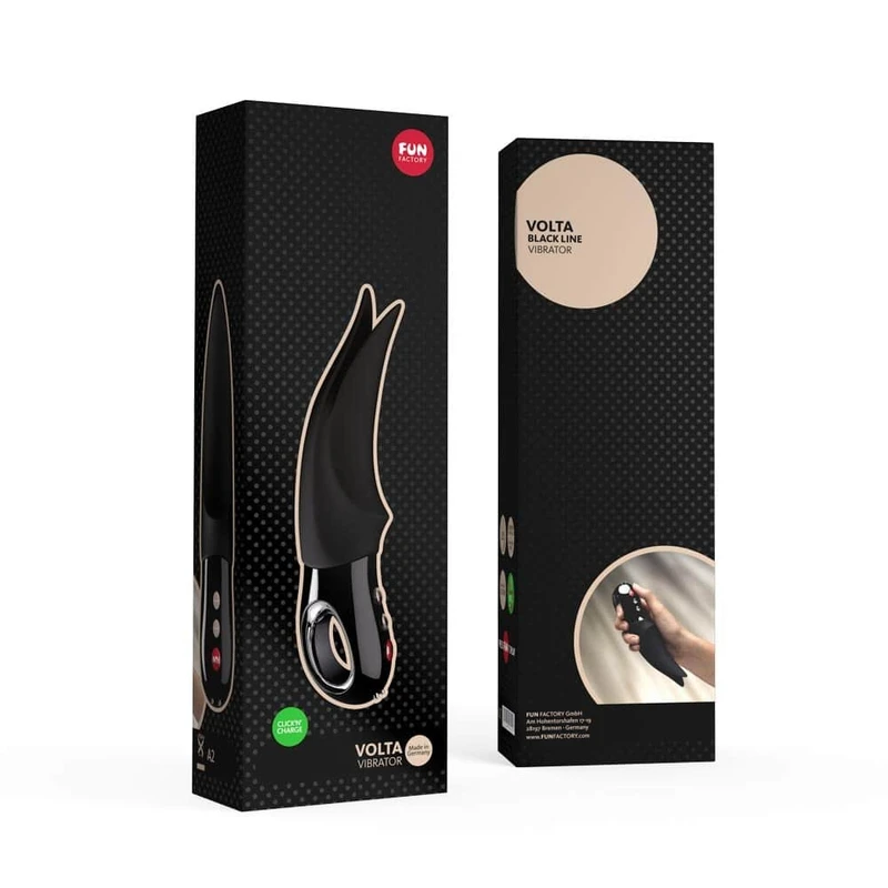 Vibrator VOLTA Black - Dinamična igračka za stimulaciju klitorisa