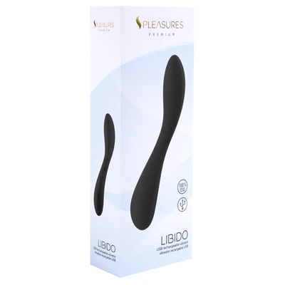 Vibrator za G tačku Libido Black 19,5cm vodootporni S Pleasures - Sexy Shop
