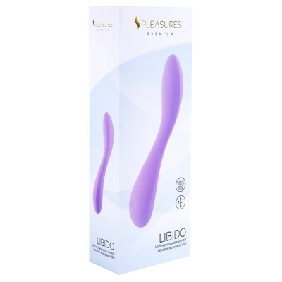 Vibrator za G tačku Libido Candy Purple 19,5cm S Pleasures vodootporni - Sexy Shop