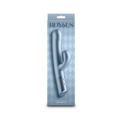 Vibrator za klitoralnu i G tačku Royals Countess - Metalik Seafoam 24cm - Sexy Shop