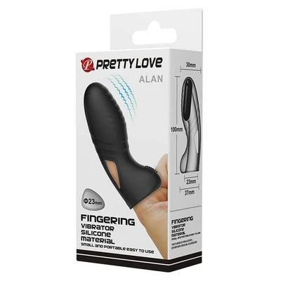 Vibrator za prste Pretty Love Alanka - crni - Sexy Shop