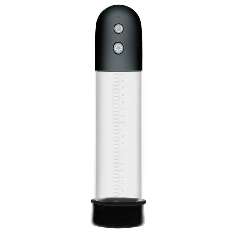 Vibrirajuća vodootporna penis pumpa Realov - prozirna 29cm