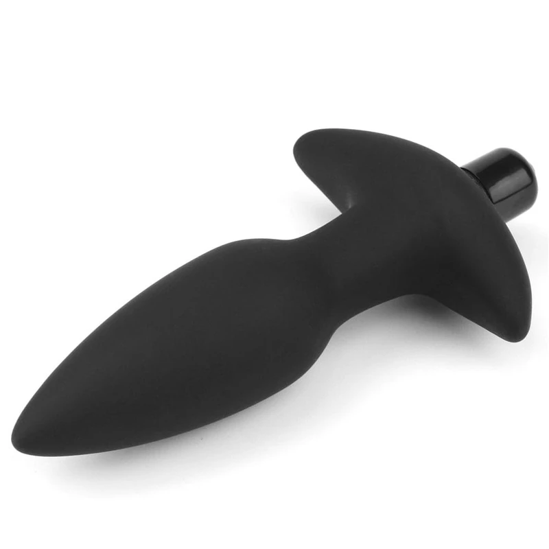 Vibrirajući analni masažer Fantasy Plug - Lovetoy, 14,5 cm, vodootporan, crni