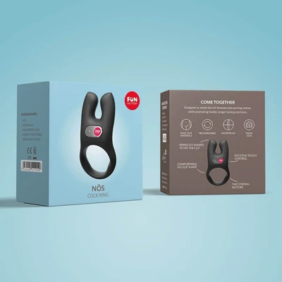 Vibrirajući penis prsten sa stimulacijom klitorisa - NÓS black - Sexy Shop
