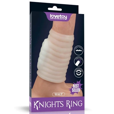 Vibrirajući prsten Spirala Vitez (Bela) – Lovetoy - Sexy Shop