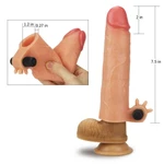 Vibrirajući silikonasti produžetak za penis 19,3 cm - Lovetoy