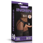 Vibrirajući Strap-On Set 21.5cm sa Daljinskim Upravačem – Lovetoy