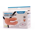 Vibrirajući uniseks prazni dvostruki penetrator 17,8 cm