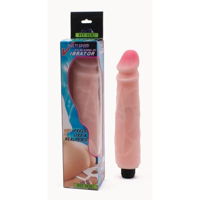 Višenamenski vibrator sa vibracijama - realističan u boji kože, 25cm, vodootporan, brend Debra - Sexy Shop