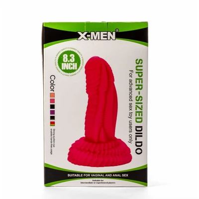 X-Men 21cm Super Size Dildo PVC Crni sa Vakuumskim Postoljem - Sexy Shop