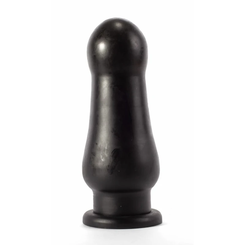 X-Men 22,3cm Extra Large Butt Plug sa vakuumskim postoljem - Crni