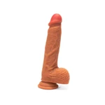 X-MEN 8.8 inčni Dildo sa testisima i vakuumskim postoljem - Braon