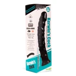 X-MEN Kerwin crni dildo sa vakuumskim postoljem 31 cm