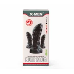 X-MEN Monster Plug 1 - Crni Skočni Dilator sa Vakuumskim Postoljem