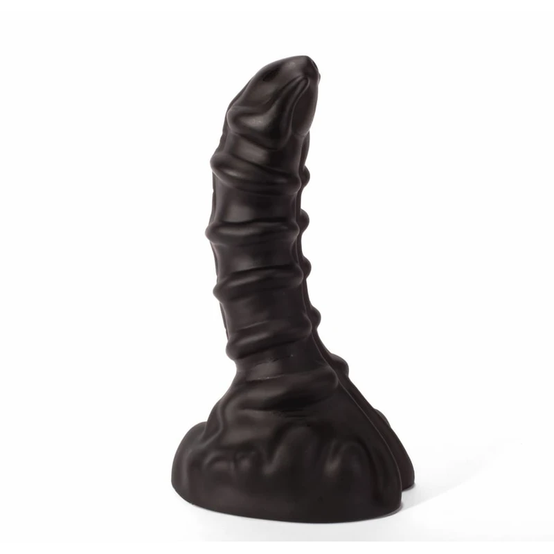 X-MEN Monster Plug 3 - Crni dildo sa vakuumskim postoljem, 21 cm