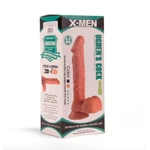 X-MEN Ogden 16.5cm dildo sa testisima i vakuumskim postoljem - koža