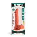 X-MEN Ogden 16.5cm dildo sa testisima i vakuumskim postoljem - koža