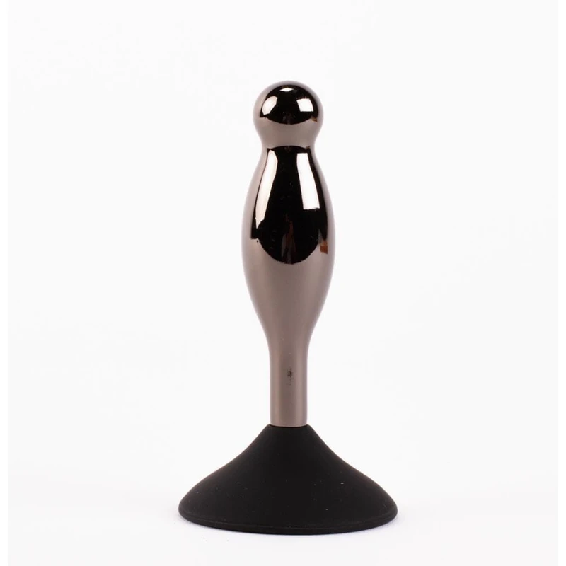 X-MEN Secret Shine Booty Call S - Metalni dilator sa vakuumskim postoljem, crni 12cm
