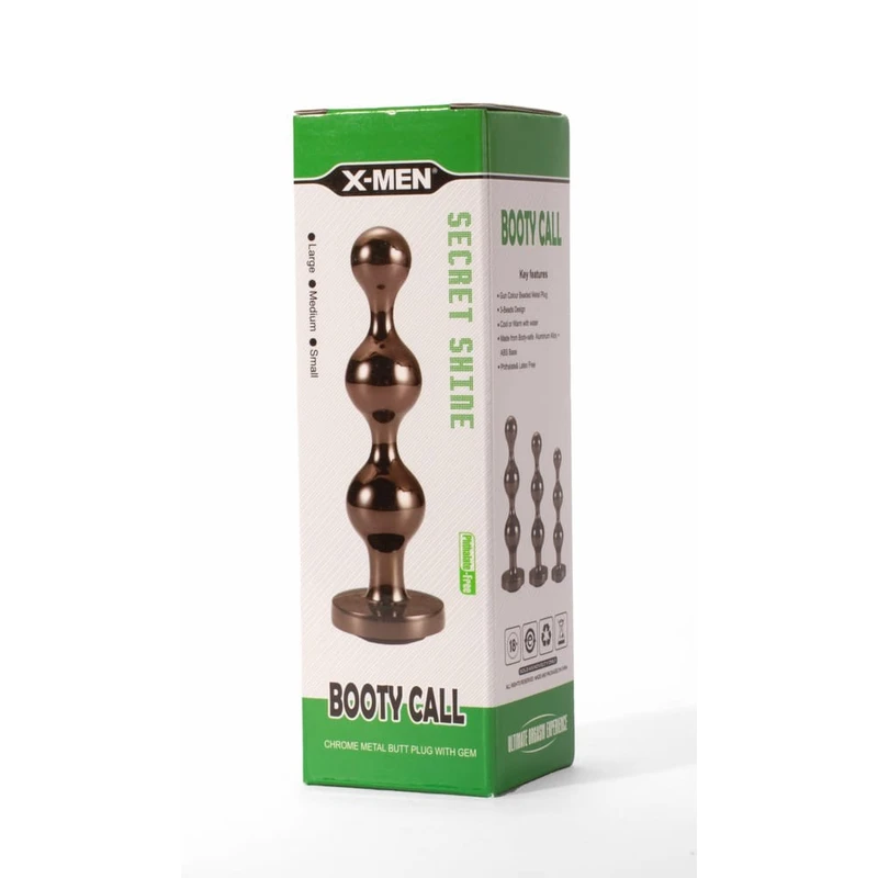 X-MEN Secret Shine Raskošni Sphincter Dilator - Crni 10,5cm