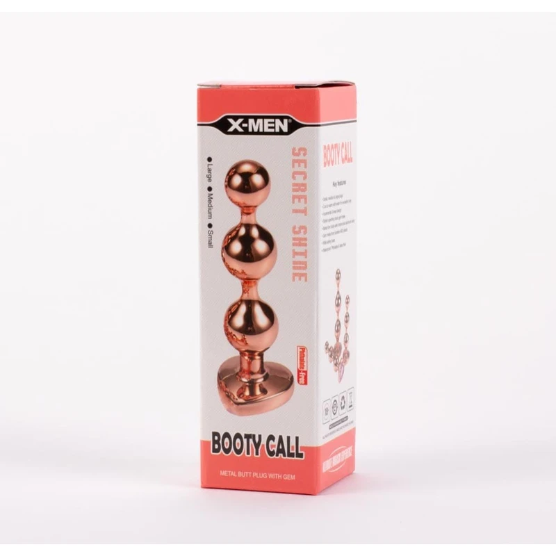 X-MEN Secret Shine Sphincter Dilator sa 3 Kuglice - Vodootporan, Bakreni