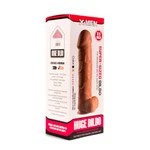 X-MEN Super Sized Dildo 28cm - Realističan Vibrator sa Testisima i Vakuumskim Postoljem, Boja Kože