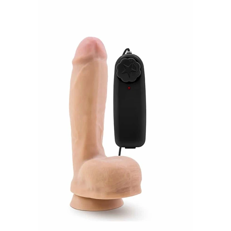 X5 Plus King Dong 8 inčni Vibrirajući Dildo sa Testisima i Vakuumskim Postoljem