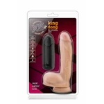 X5 Plus King Dong 8 inčni Vibrirajući Dildo sa Testisima i Vakuumskim Postoljem