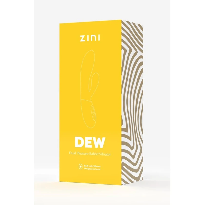 Zini Dew Dual Pleasure Rabbit Vibrator - Ljubičasti, Vodootporni, Sa Stimulansom Klitorisa i G-tačke