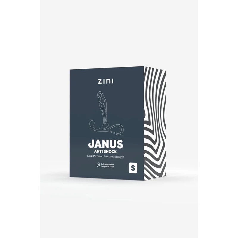 Zini Janus Anti Shock Prostate Massager - Vodootporni Crni Masazer za Prostatу