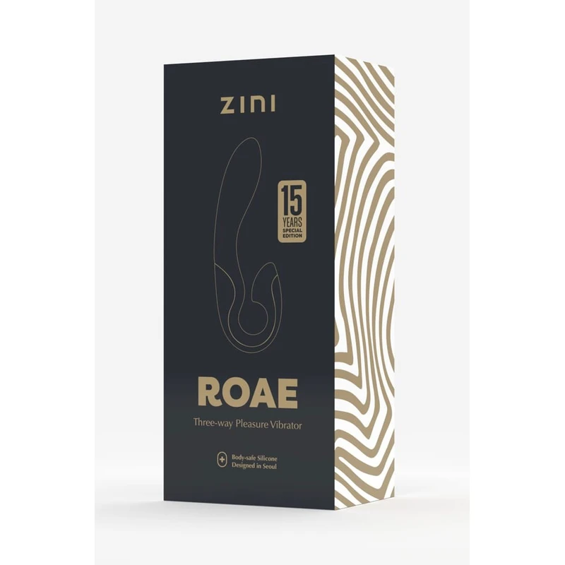 Zini Roae SE Trostruki Vibrator za Užitak Crna/Zlatna